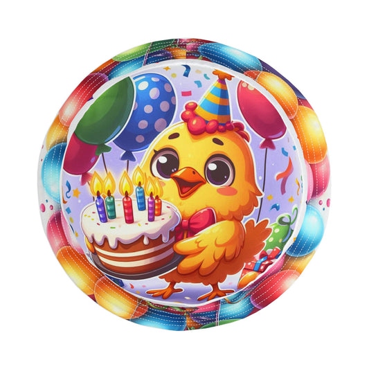 Colorful Chick Birthday Celebration Bucket Hat | Fun "Happy Birthday" Design