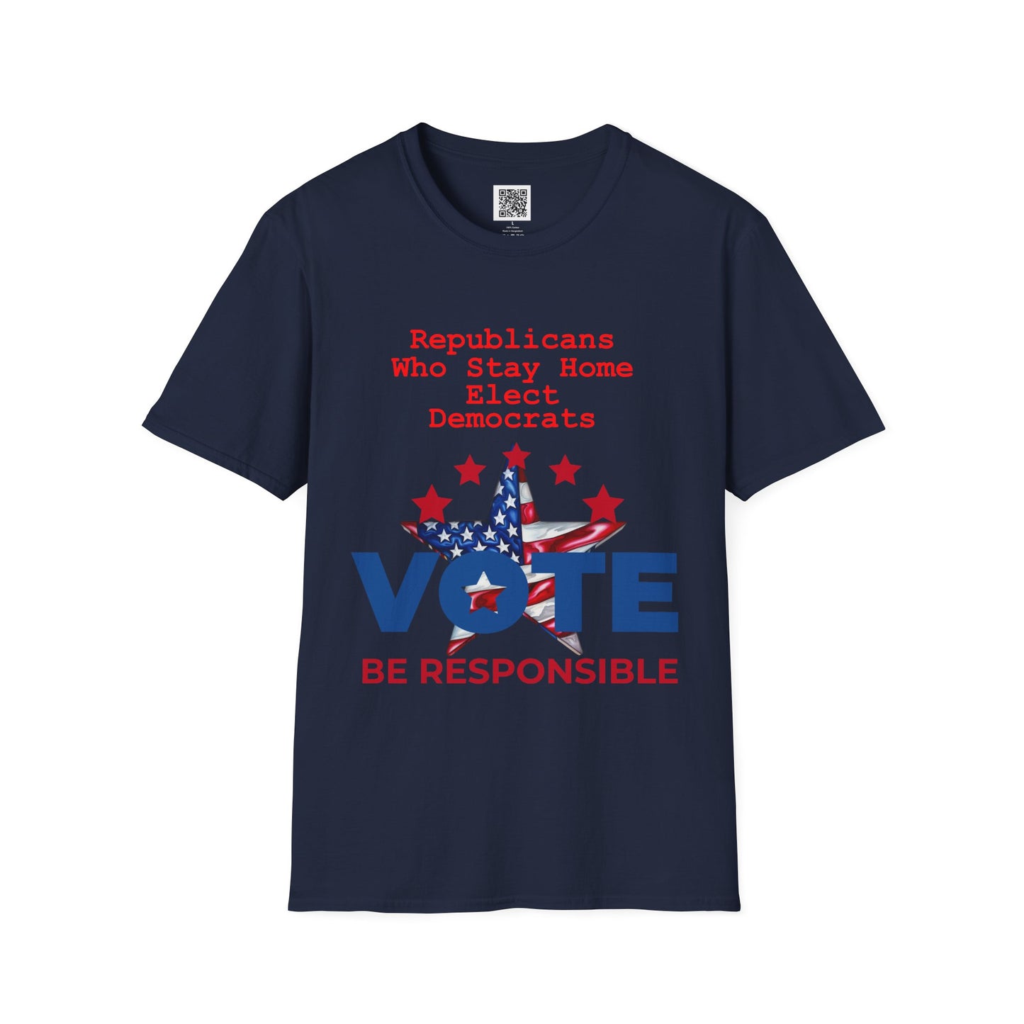 Vote Be Responsible | Unisex Softstyle T-Shirt