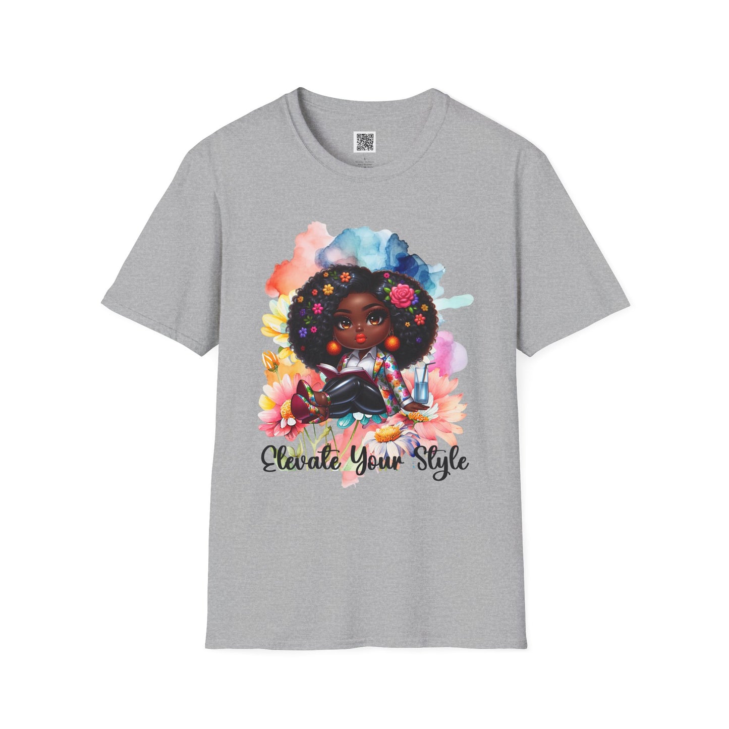 Elevate Your Style | Unisex Softstyle T-Shirt - Colorful Afrocentric Art Tee