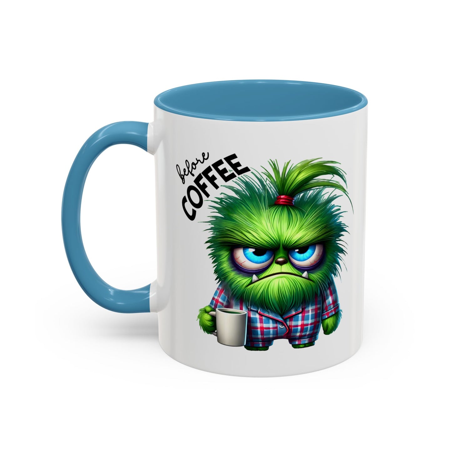 Cute Caffeinated Accent Coffee Mug - Fun Character Design, Perfect for All Ages