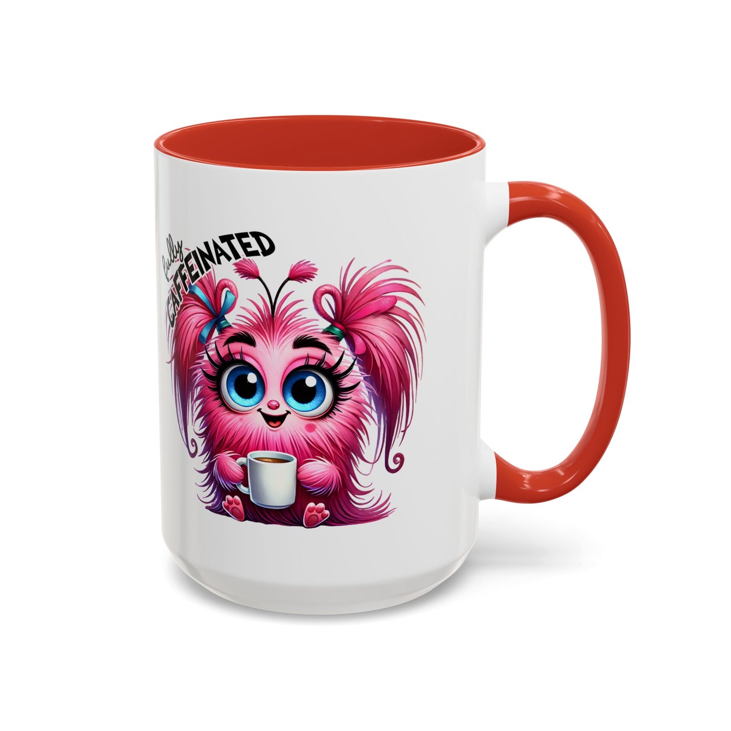 Cute Caffeinated Accent Coffee Mug - Fun Character Design, Perfect for All Ages