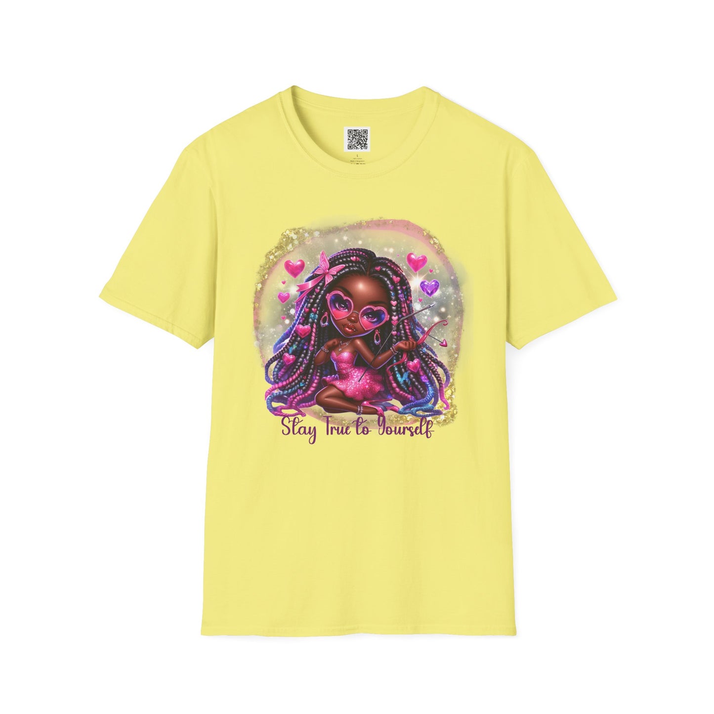 Stay True to Yourself | Unisex Softstyle T-Shirt - Colorful Graphic Tee for Self-Love and Empowerment