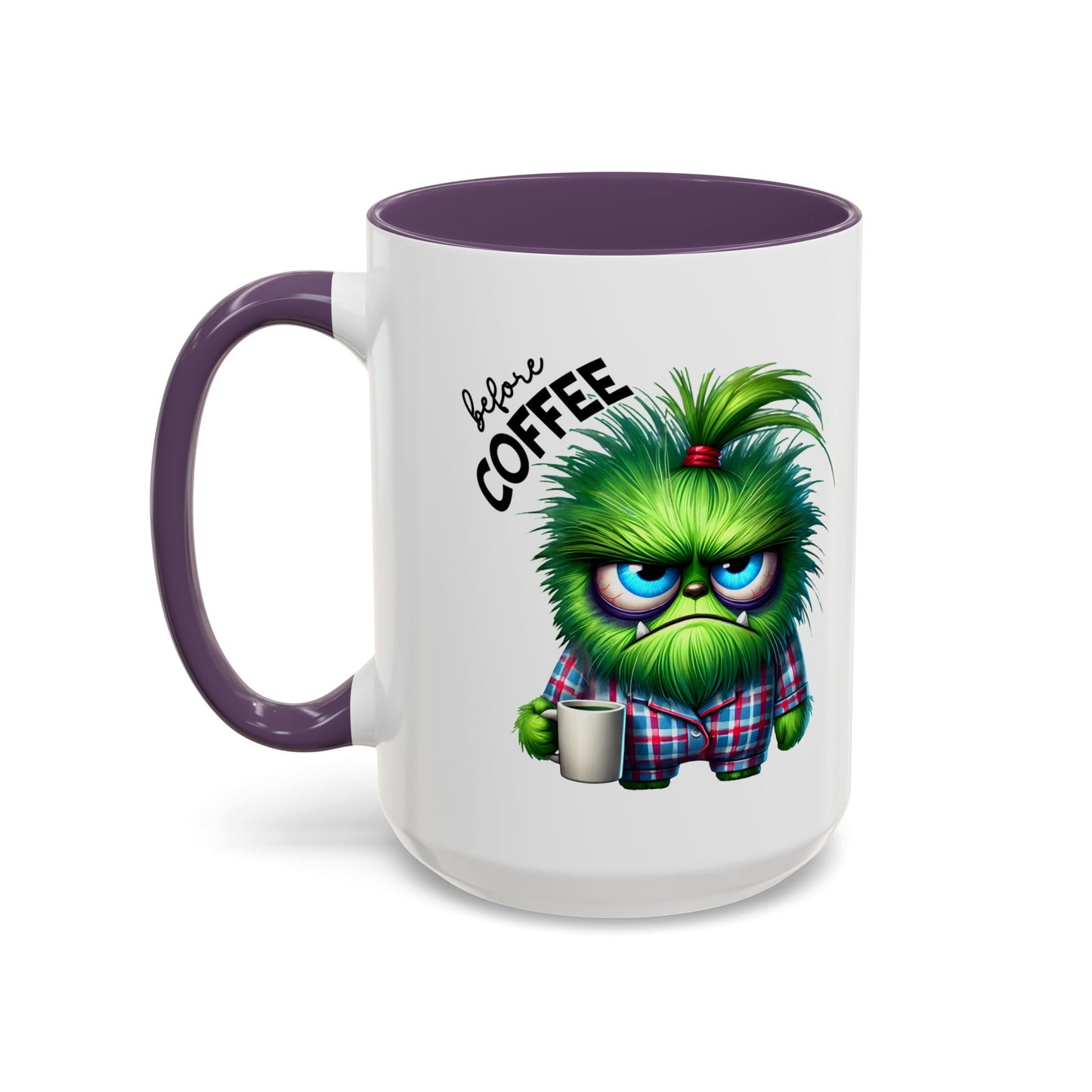 Cute Caffeinated Accent Coffee Mug - Fun Character Design, Perfect for All Ages