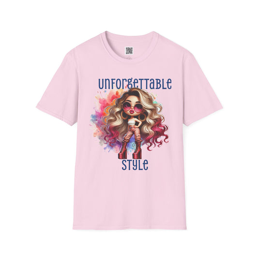 Unforgettable Style | Unisex Softstyle T-Shirt - Trendy Graphic Tee for Fashion Lovers