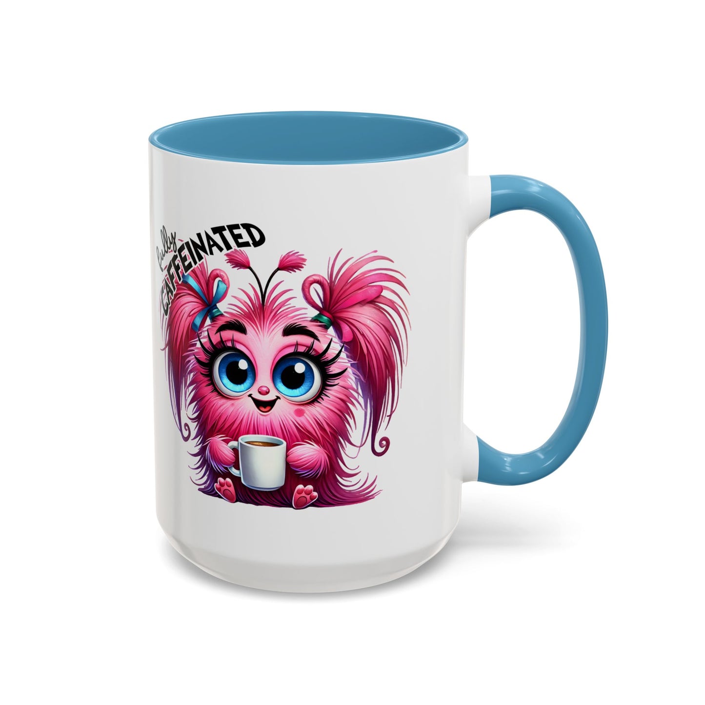 Cute Caffeinated Accent Coffee Mug - Fun Character Design, Perfect for All Ages
