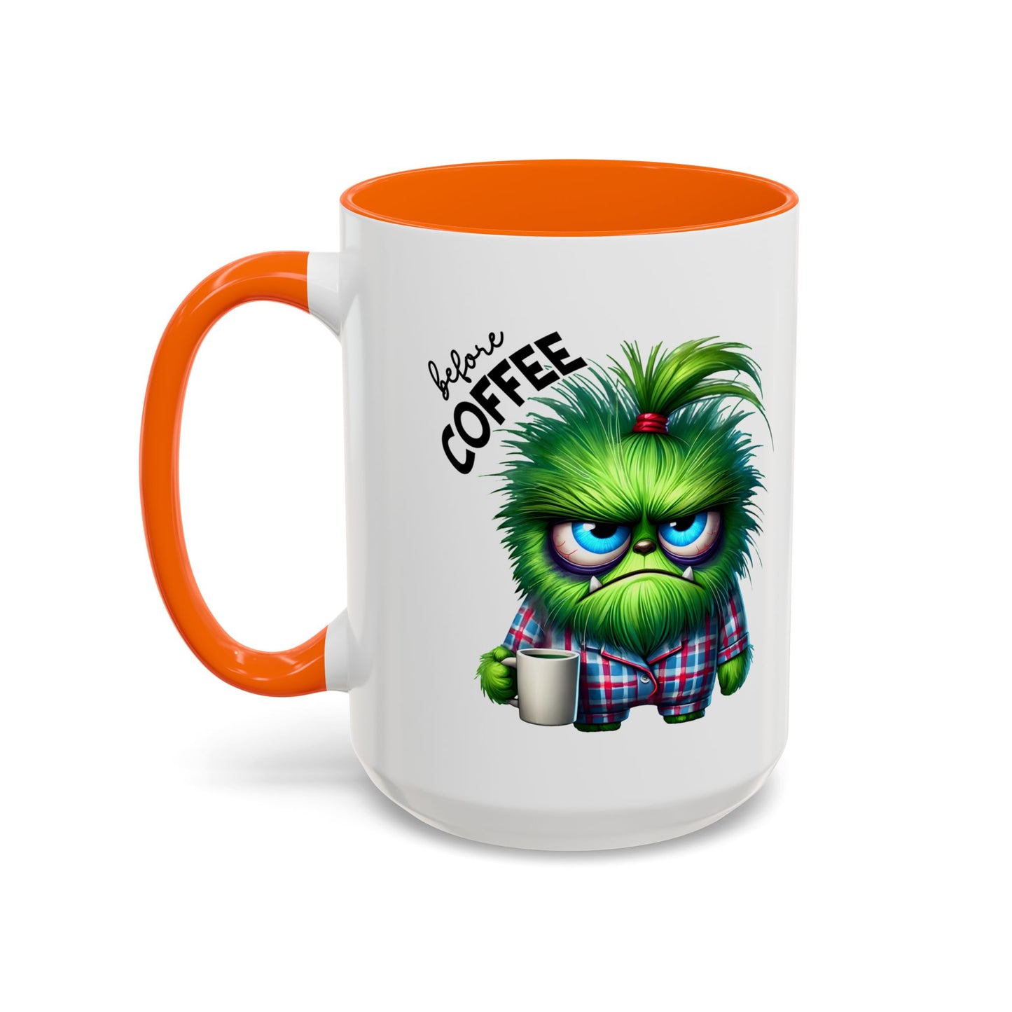 Cute Caffeinated Accent Coffee Mug - Fun Character Design, Perfect for All Ages