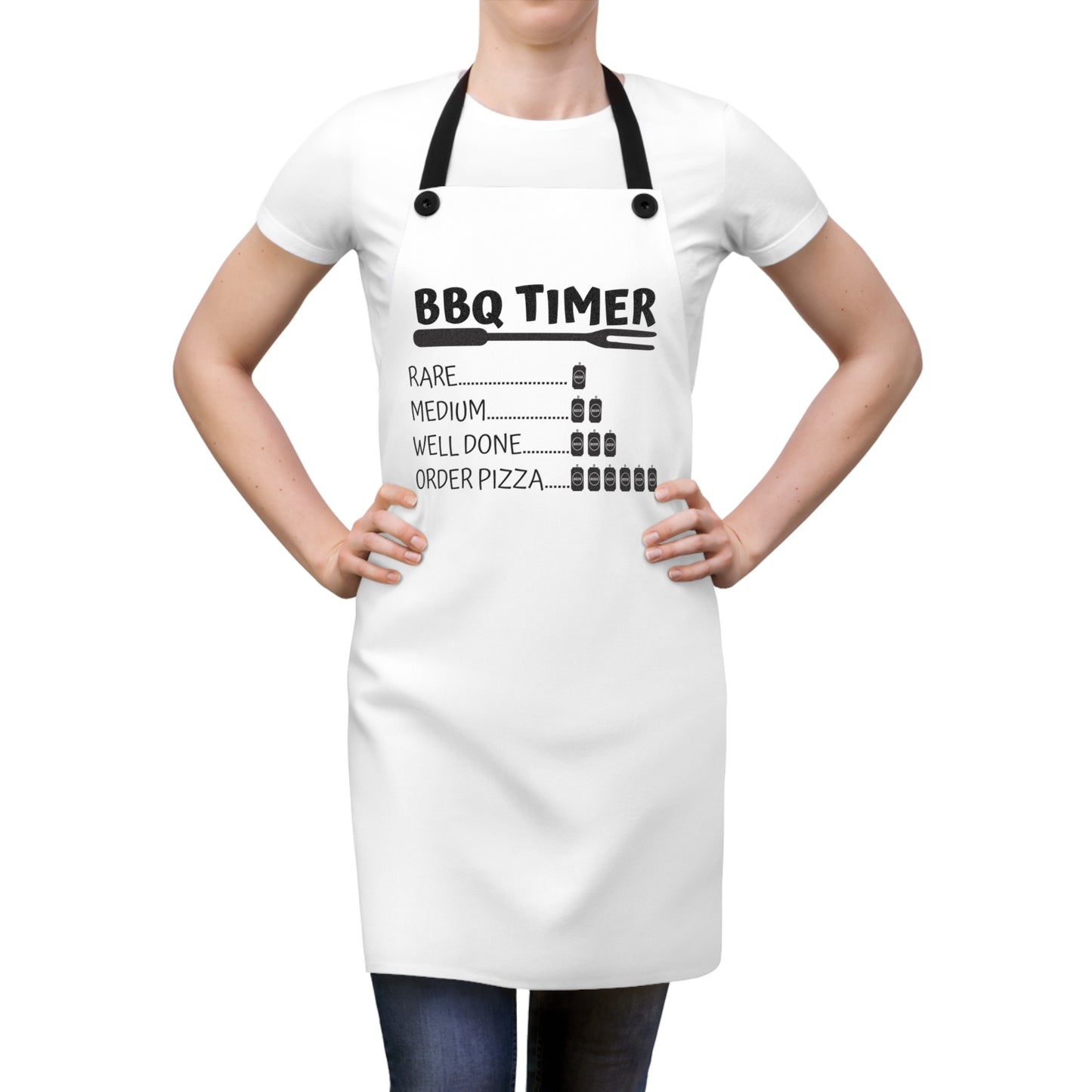 Funny BBQ Timer Apron for Grill Lovers - Perfect Gift for Cookouts and BBQ Parties!