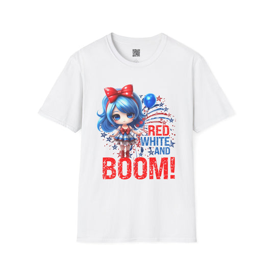 Red, White, and Boom Design for Patriotic Celebrations | Unisex T-Shirt