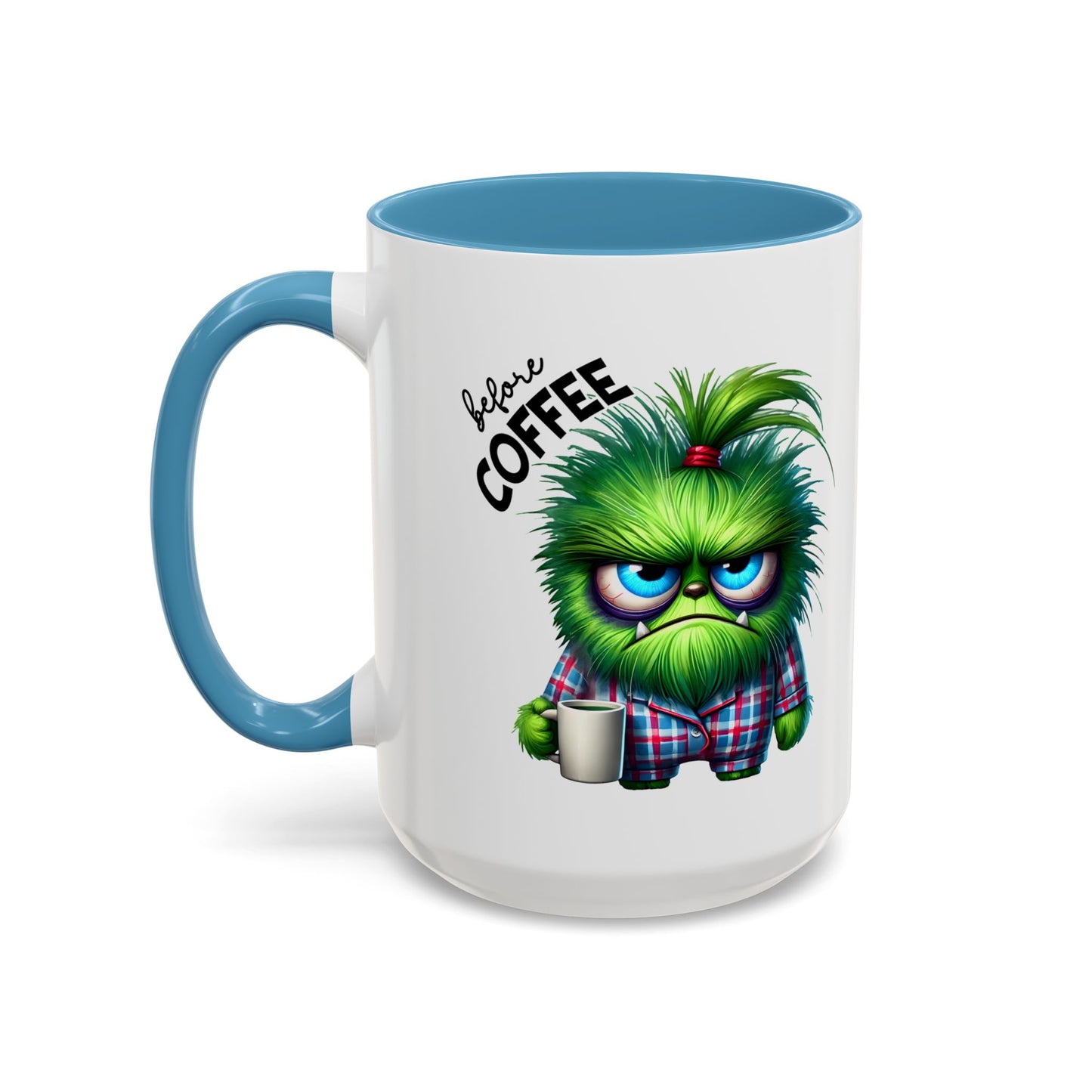 Cute Caffeinated Accent Coffee Mug - Fun Character Design, Perfect for All Ages