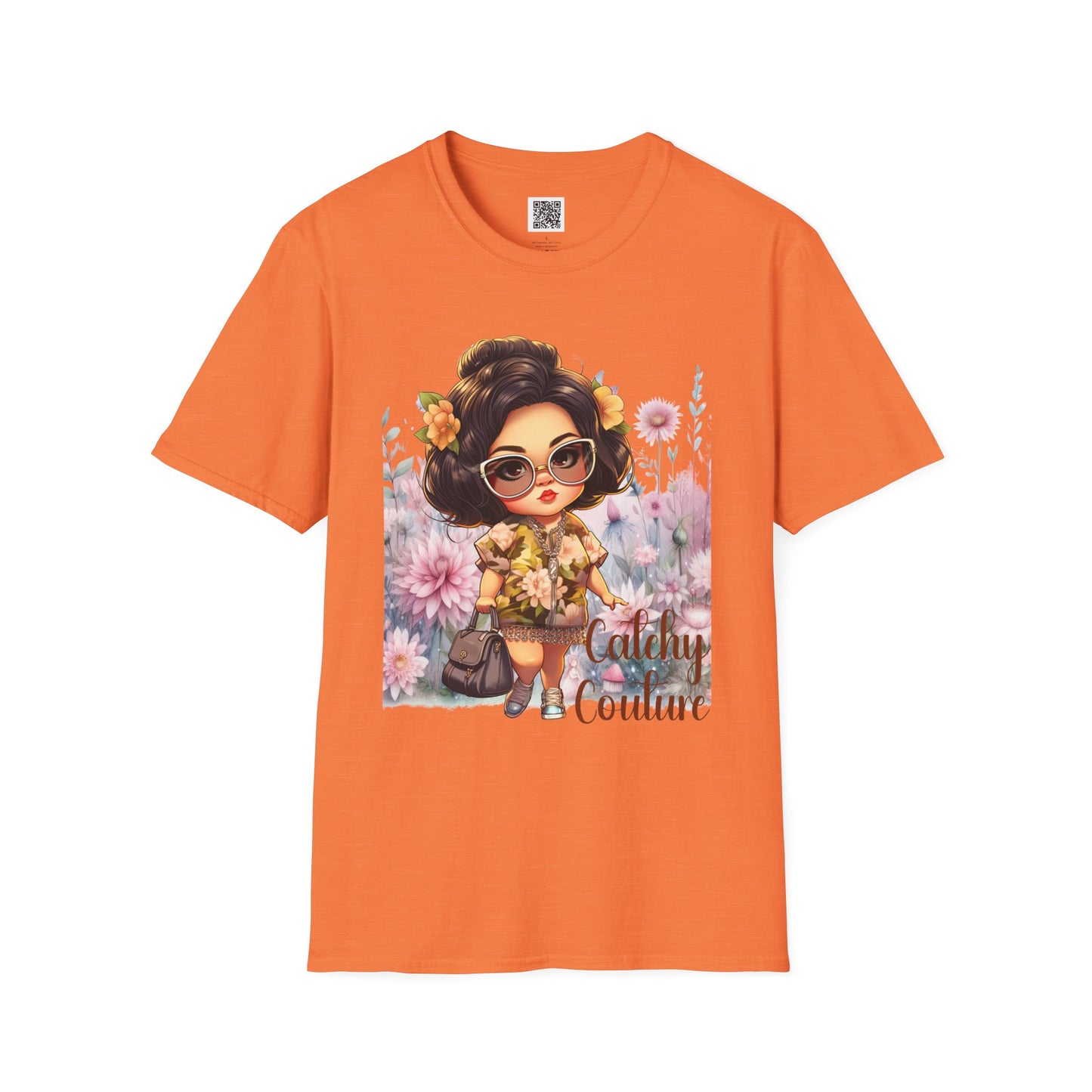 Catchy Couture | Unisex Softstyle T-Shirt - Stylish Floral Design for Fashion Lovers