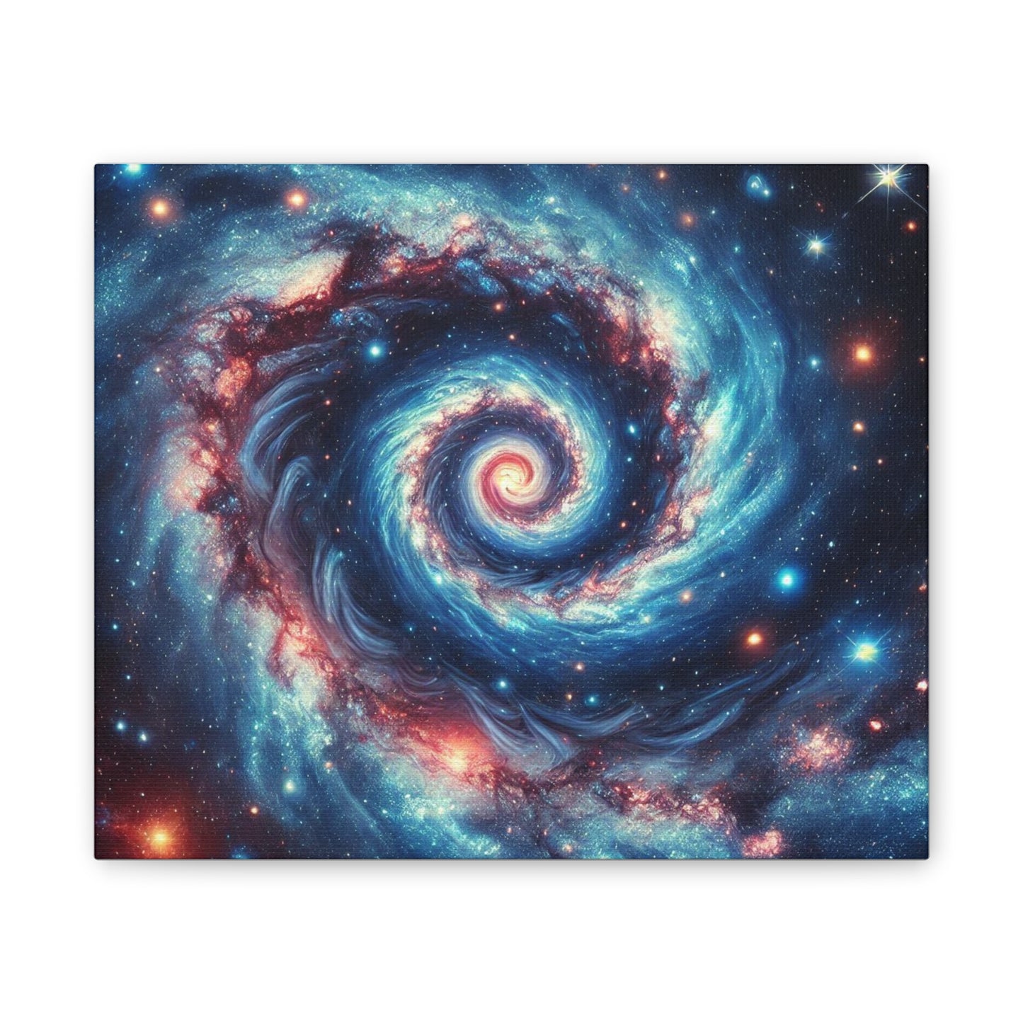 Cosmic Swirl Canvas Art - Galaxy Wall Decor for Space Lovers