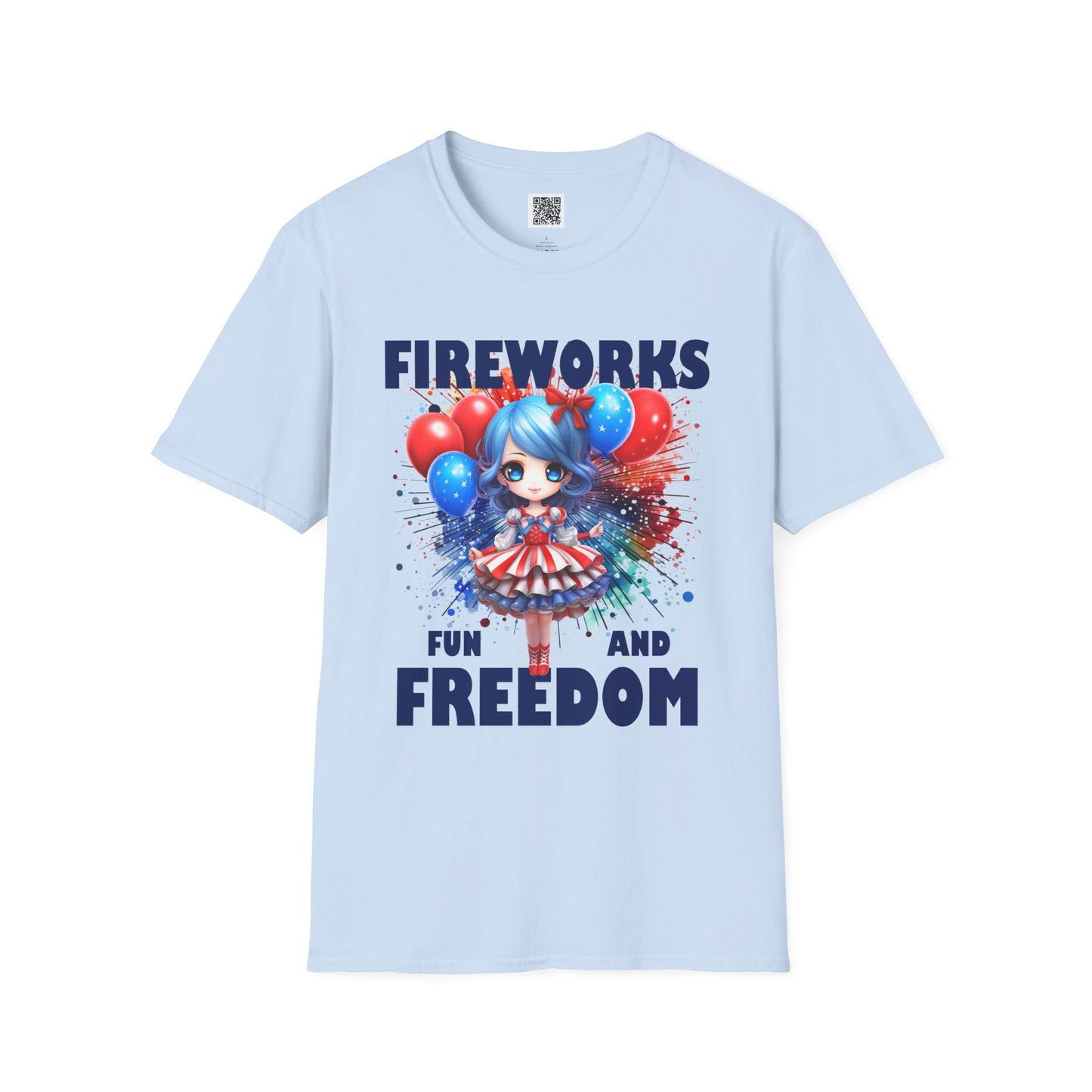 Fireworks Fun and Freedom | Unisex Softstyle T-Shirt