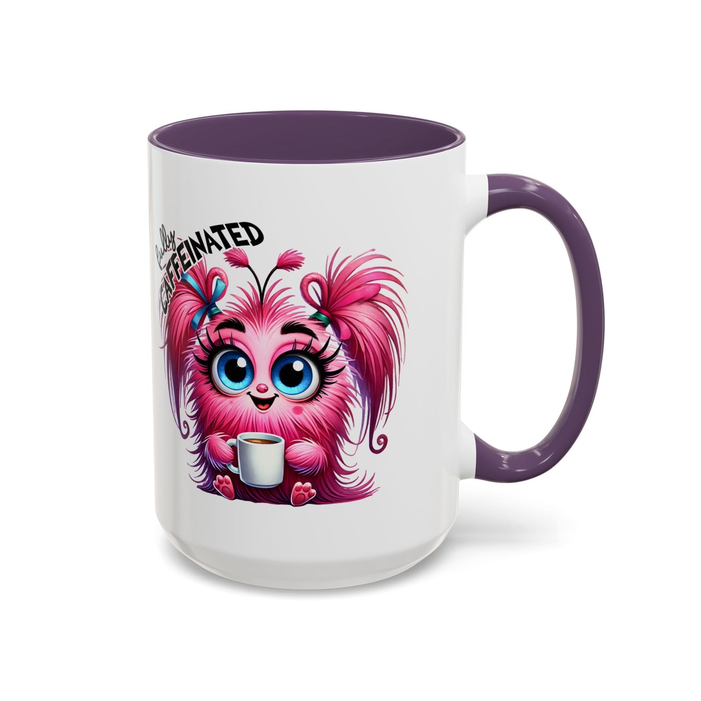 Cute Caffeinated Accent Coffee Mug - Fun Character Design, Perfect for All Ages