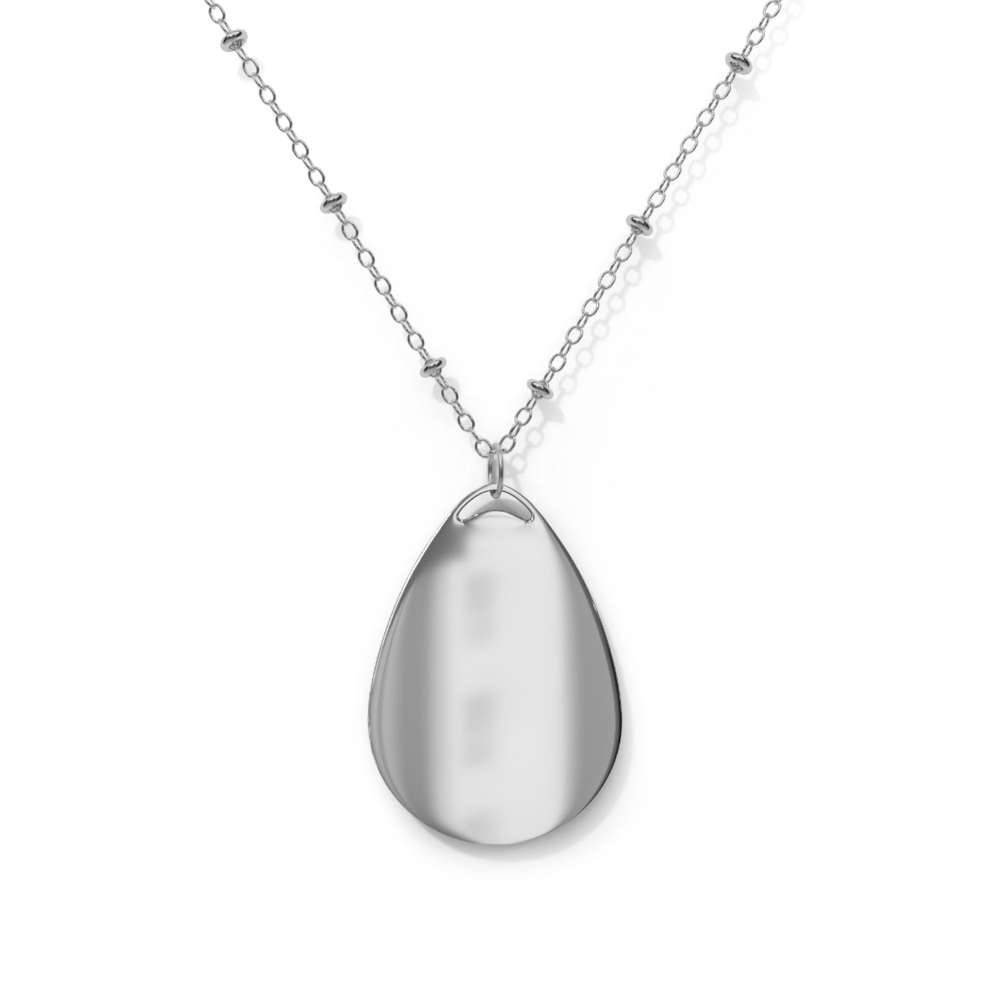 Cast all your anxiety on the lord - Inspirational Oval Necklace for Meaningful Connections