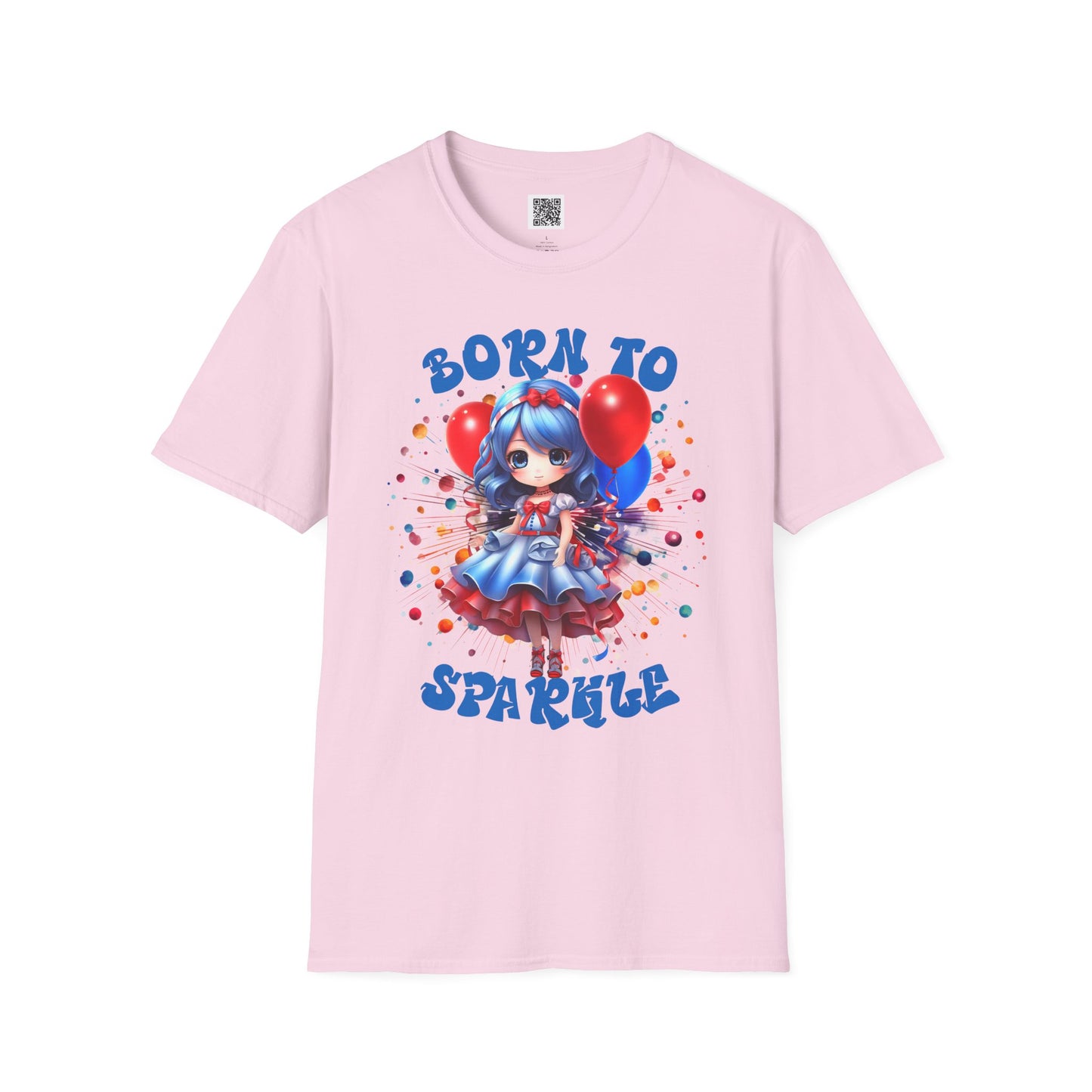 Born to Sparkle | Unisex Softstyle T-Shirt - Fun & Playful Design
