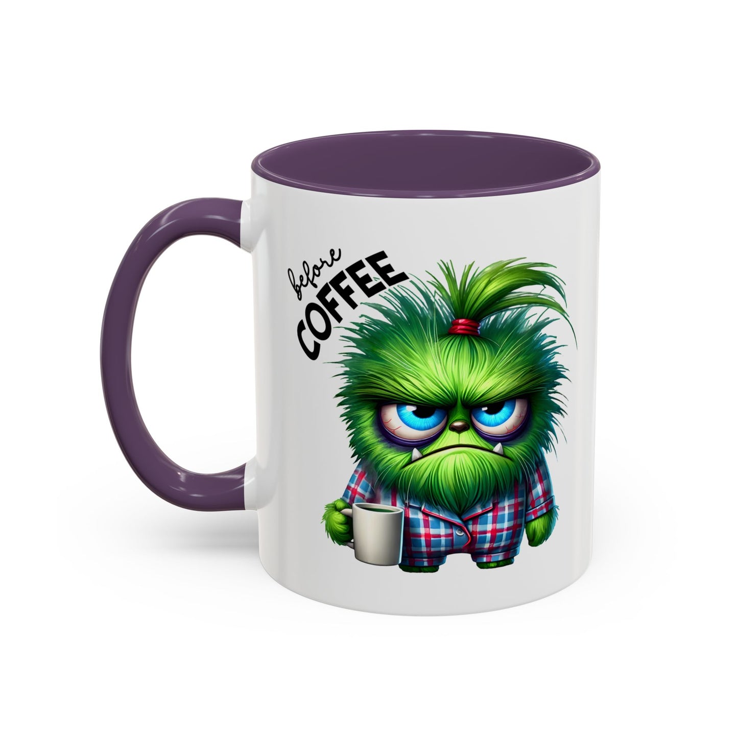 Cute Caffeinated Accent Coffee Mug - Fun Character Design, Perfect for All Ages