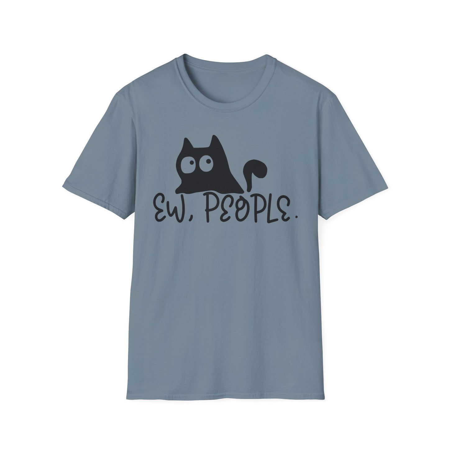 Ew People Unisex Softstyle T-Shirt - Casual, Fun Graphic Tee for Cat Lovers