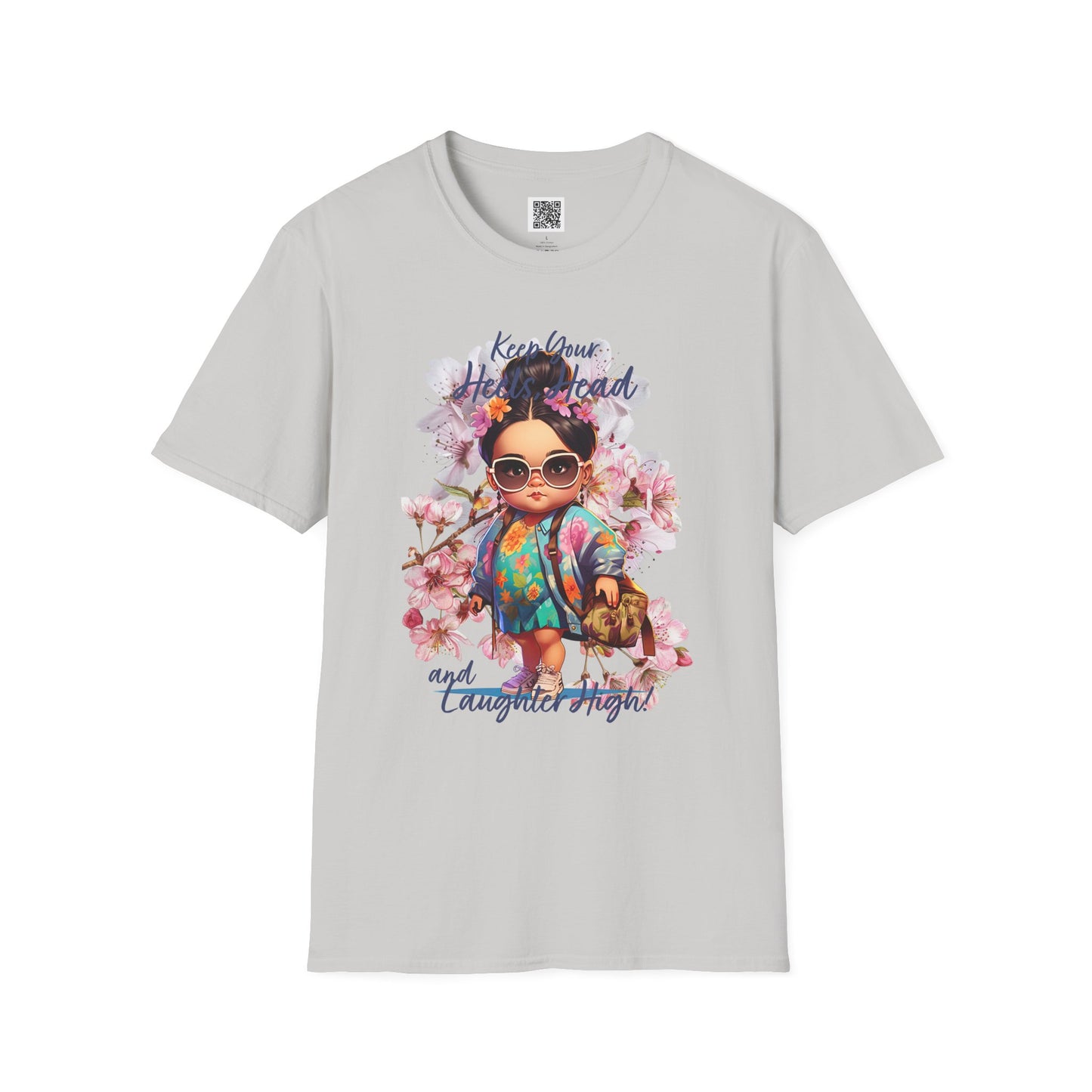 Keep Your Head Up and Laugh Out Loud! | Inspirational Unisex Softstyle T-Shirt