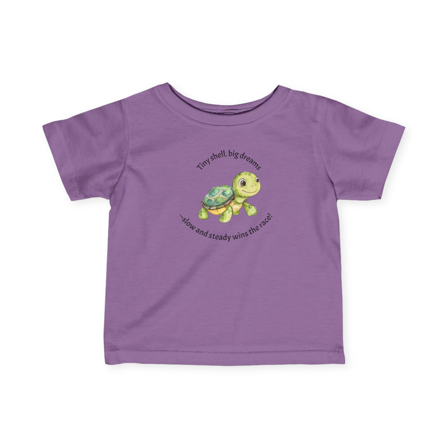 "Tiny Shell, Big Dreams" - Cute Turtle Infant Tee